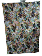 Handmade Indian black paisley print Kantha Quilt, Kantha Blanket, Throw, Kantha, Bedspread Bedding, Throw Single Size